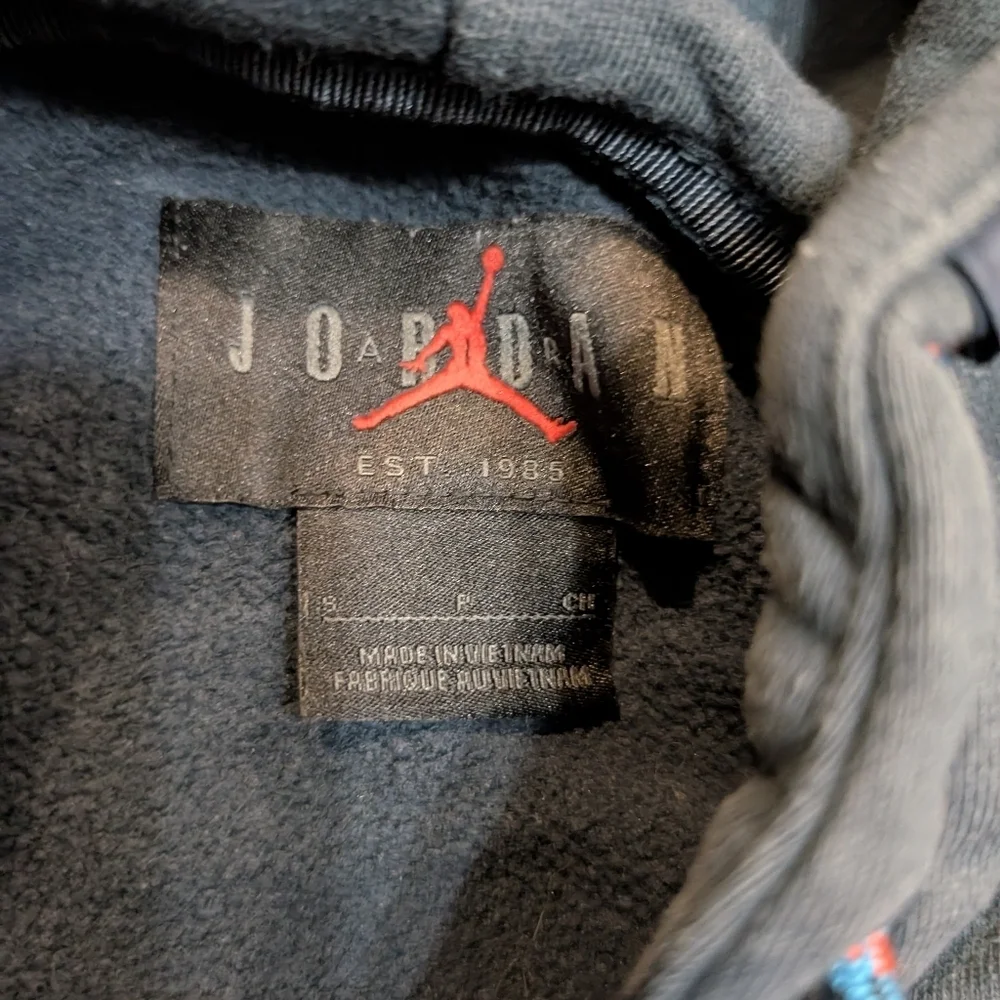 Air Jordan Nike Hoodie Mens S Navy Sports MJ